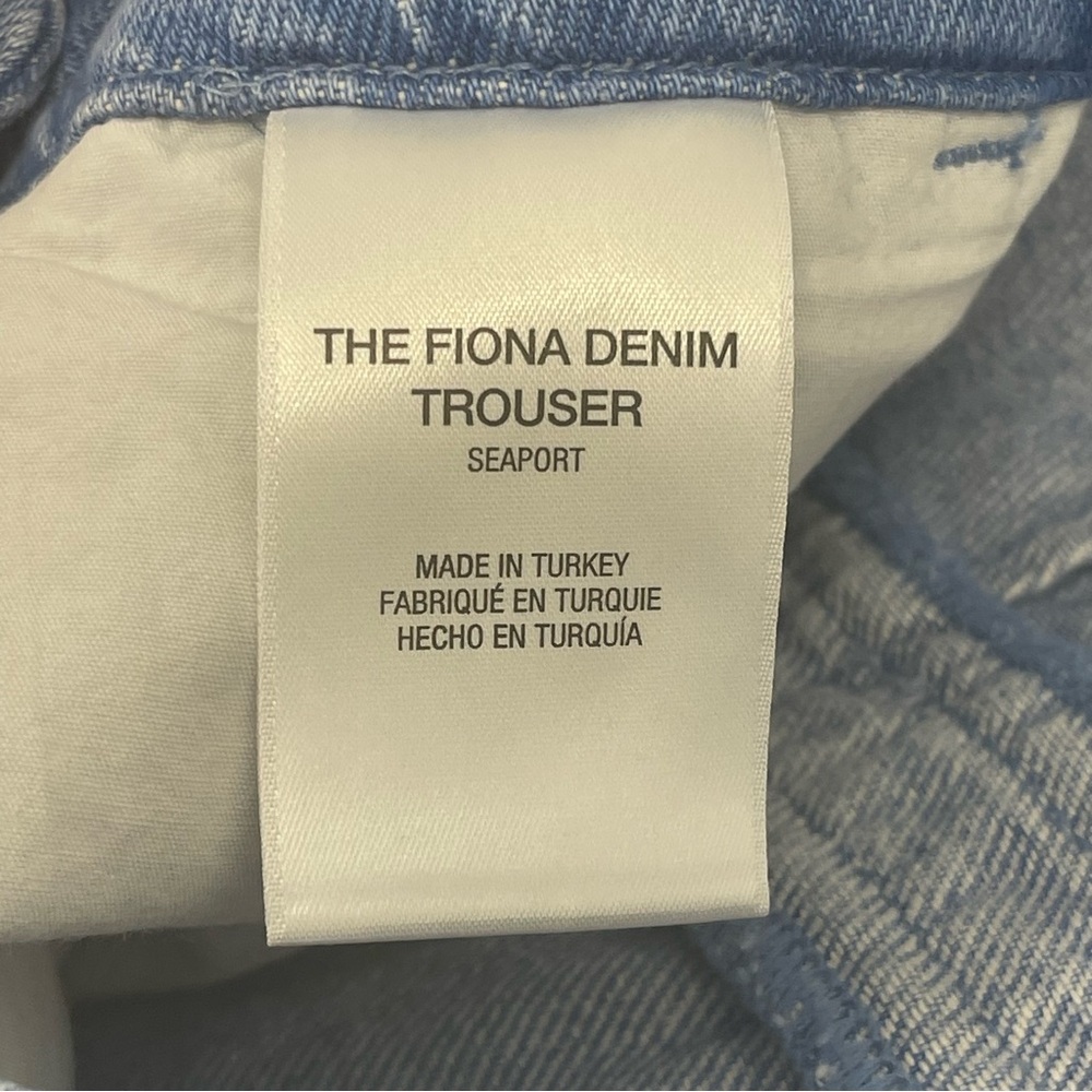 Favorite Daughter The Fiona Denim Trouser Jeans in Seaport Blue, Size 10 - NWT - Picture 6 of 8